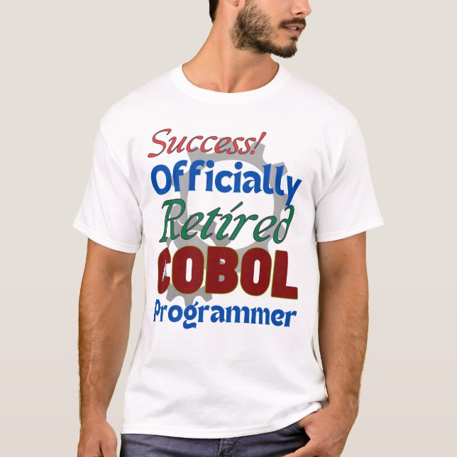 Camiseta Programador de COBOL jubilado: ¡Todavía compilando (Anverso)