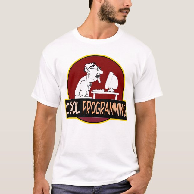 Camiseta Programador de COBOL - Leyenda de la codificación  (Anverso)