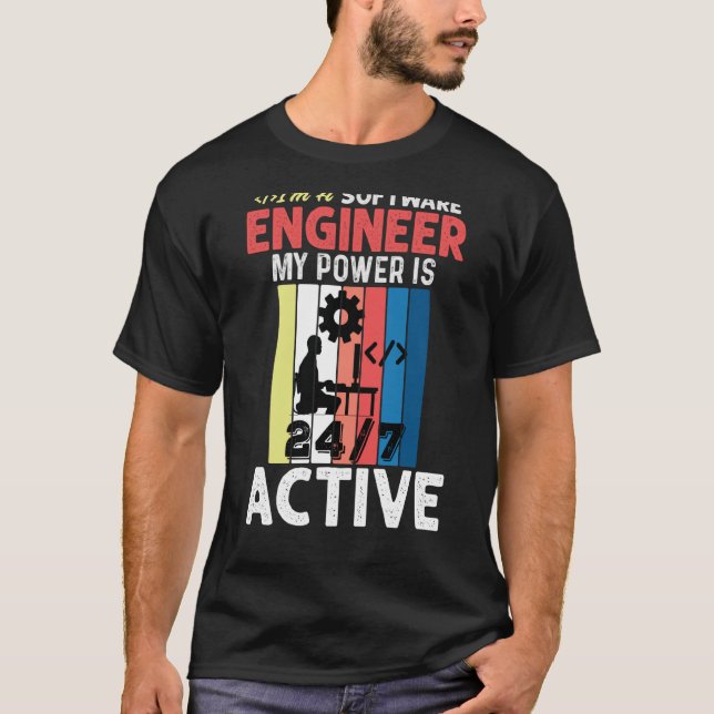 Camiseta Programador de codificador de software Swea (Anverso)