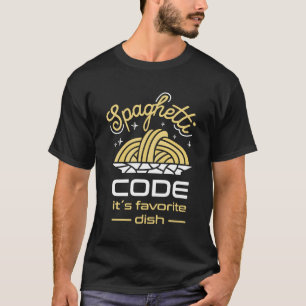 Camiseta Programador de código de Spaghetti para programaci