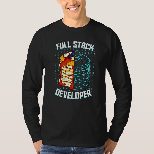 Camiseta Programador de código web Pancake para desarrollad (Anverso)