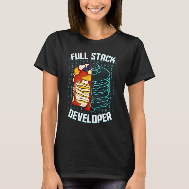 Camiseta Programador de código web Pancake para desarrollad (Anverso)