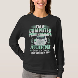 Camiseta Programador De Computadoras No Me Detesto Cuando E