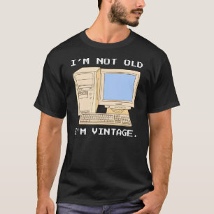 Camiseta Programador De Computadoras Senior No Pc De Vintag