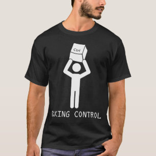Camiseta Programador de control de teclado con ciencia de c