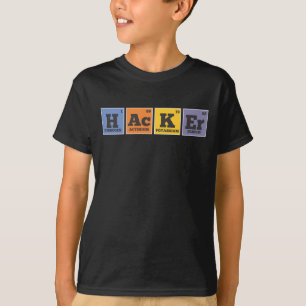 Camiseta Programador de elementos químicos Hacker