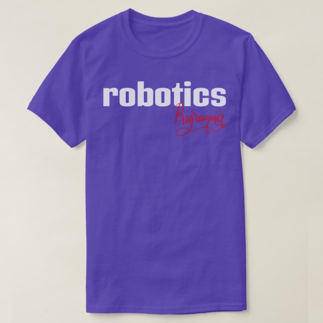 Camiseta Programador de robótica (Diseño del anverso)