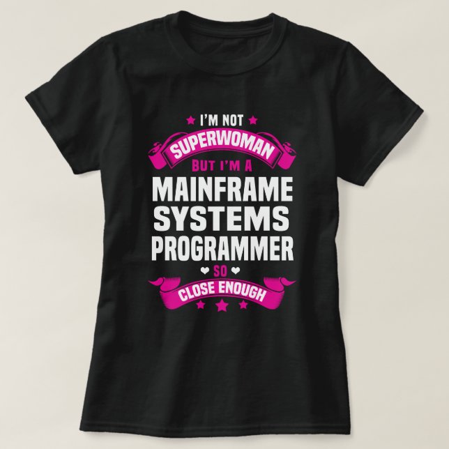 Camiseta Programador de sistemas Mainframe (Diseño del anverso)