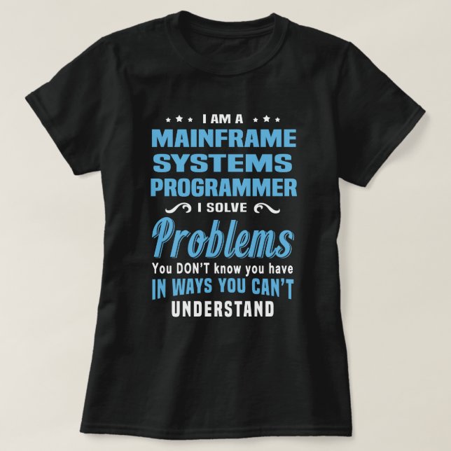 Camiseta Programador de sistemas Mainframe (Diseño del anverso)