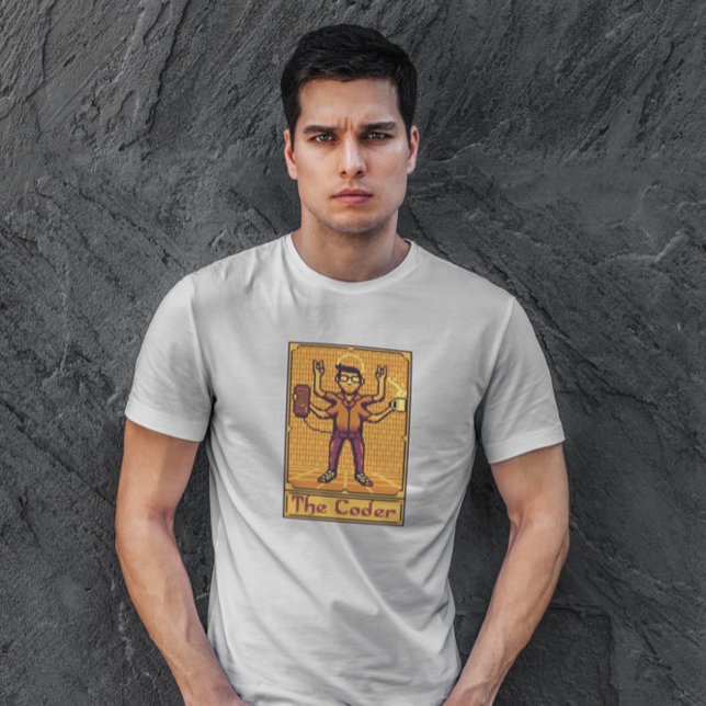 Camiseta Programador de tarjetas Pixel Tarot (Subido por el creador)