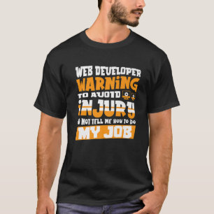 Camiseta Programador de TI de desarrollo de sitio web para