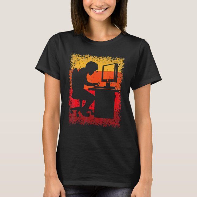 Camiseta Programador de trabajo de Office Programación de H (Anverso)