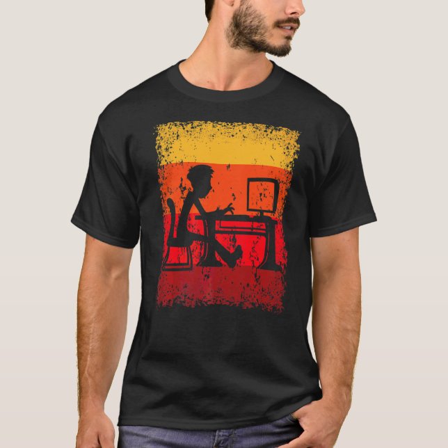 Camiseta Programador de trabajo de Office Programación de H (Anverso)