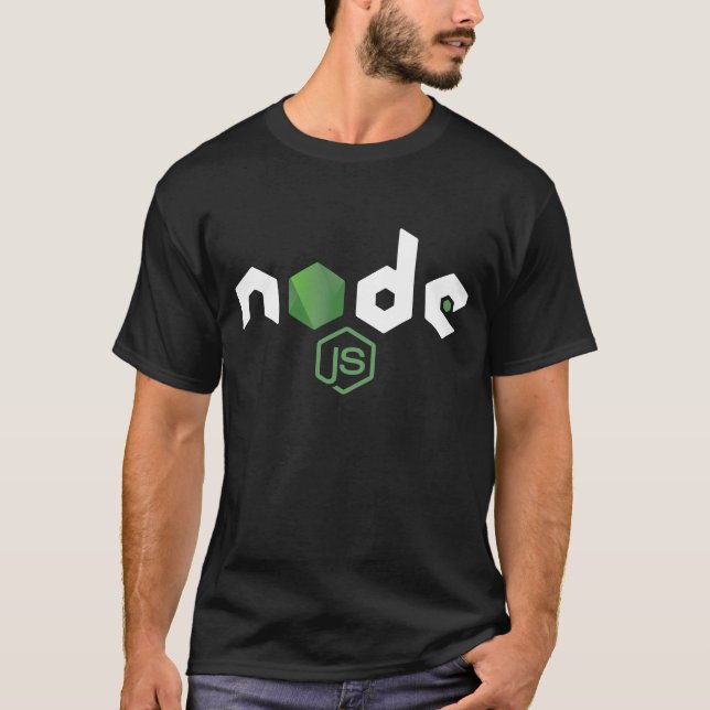Camiseta Programador del Javascript del nodo JS de NodeJS (Anverso)