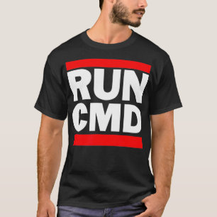 Camiseta Programador del símbolo del sistema Funny de Run-
