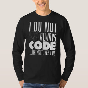 Camiseta Programador Dice Coding Coder Code Chiste Pun
