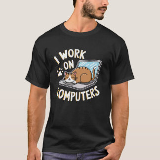 Camiseta Programador Divertido Trabajo En Computadoras Aman