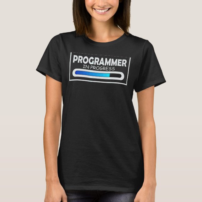 Camiseta Programador En Curso Estudiante De Programación De (Anverso)