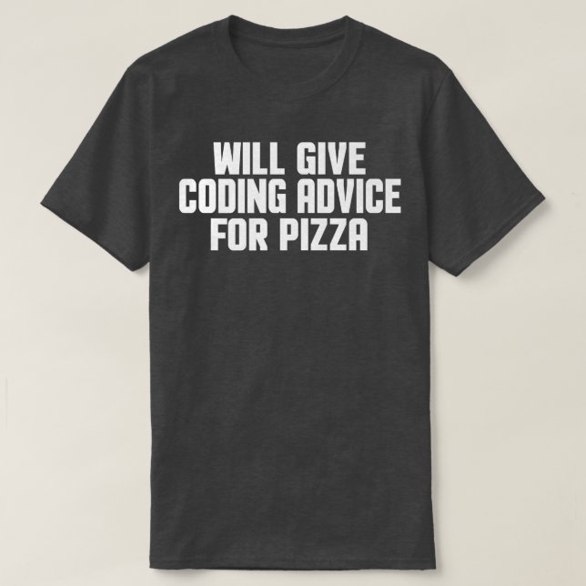 Camiseta Programador Funny, Dar Consejos De Codificación Pa (Diseño del anverso)