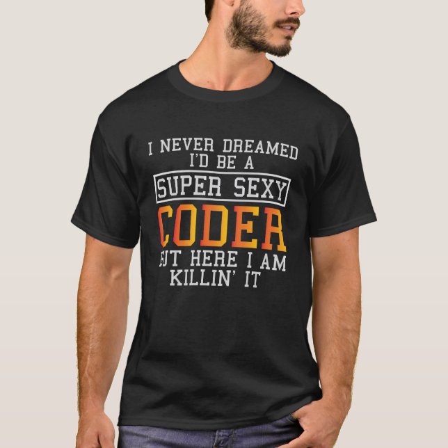 Camiseta Programador informático Coding Funny Coding (Anverso)