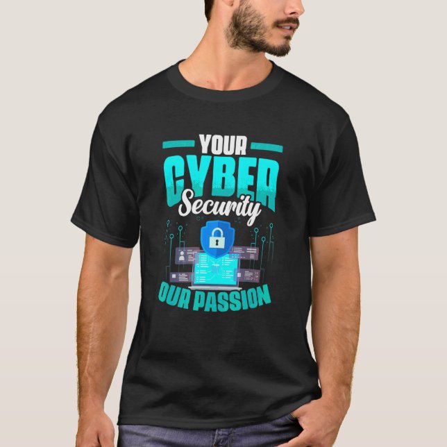 Camiseta Programador Informático Programando Seguridad Cibe (Anverso)