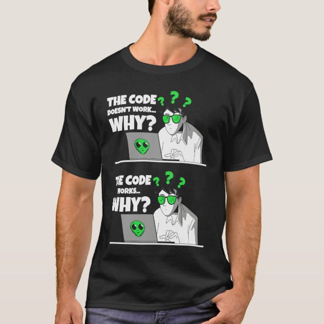 Camiseta Programador Ingeniero de Software Coder Idea Fanát (Anverso)
