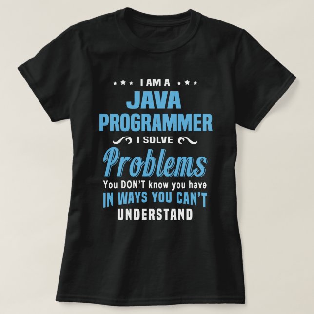 Camiseta Programador Java (Diseño del anverso)