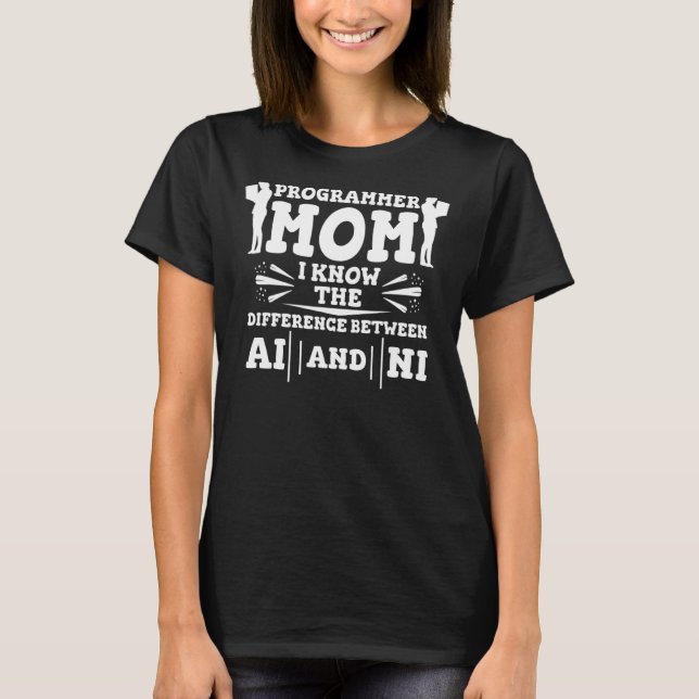 Camiseta Programador Mamá - Desarrollador de software Codin (Anverso)
