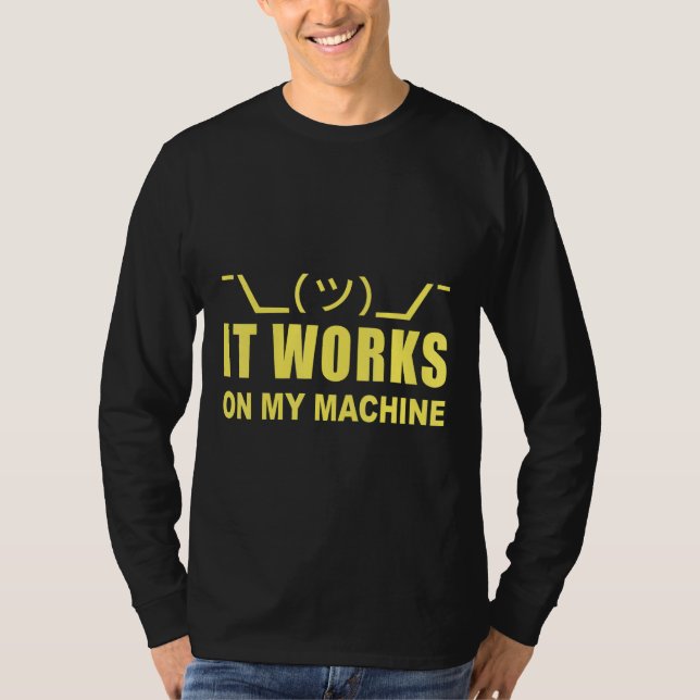 Camiseta Programador Que Funciona En Máquina (Anverso)