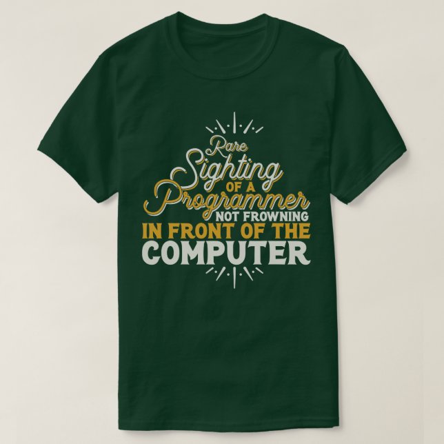 Camiseta Programador Rara Vista De Un Programador (Diseño del anverso)