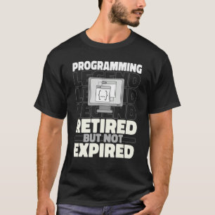 Camiseta Programador Retirado Coding Developer Software Eng