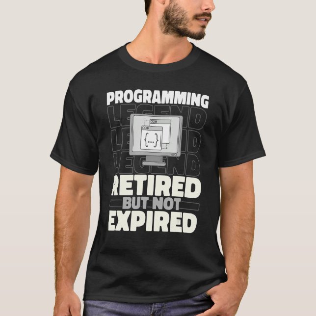Camiseta Programador Retirado Coding Developer Software Eng (Anverso)
