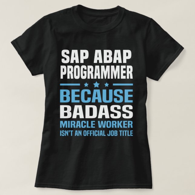 Camiseta Programador SAP ABAP (Diseño del anverso)
