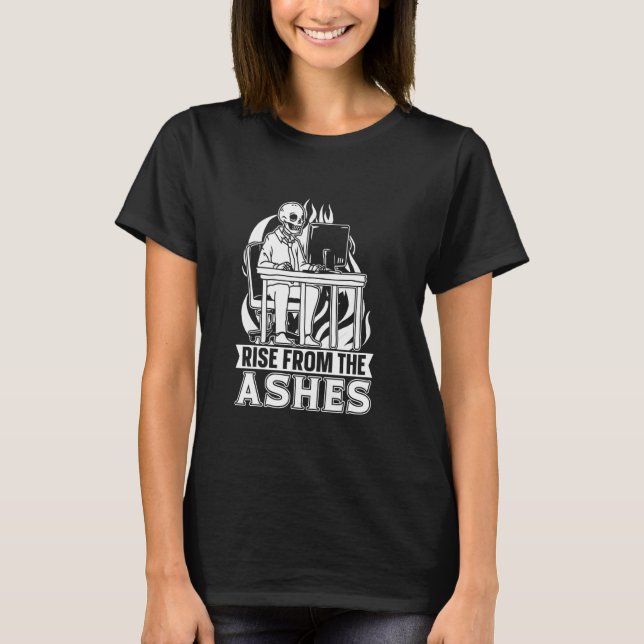 Camiseta Programador Skeleton Developer Software Engineer - (Anverso)