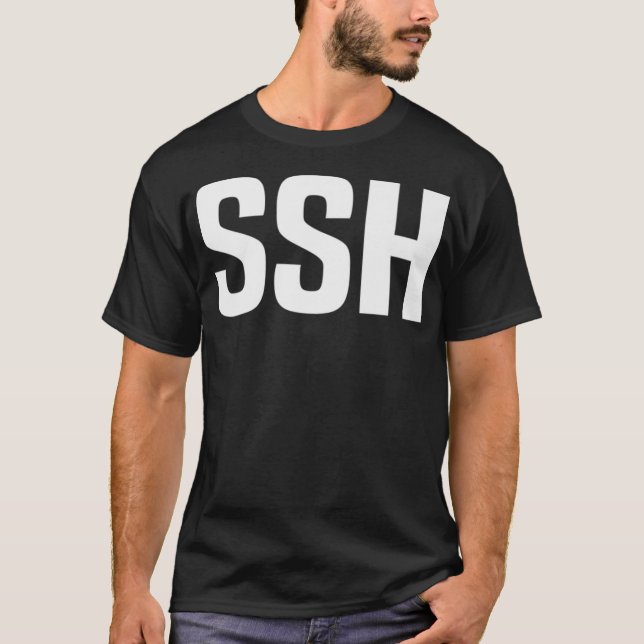 Camiseta Programador SSH Linu Webdev Programación Web (Anverso)
