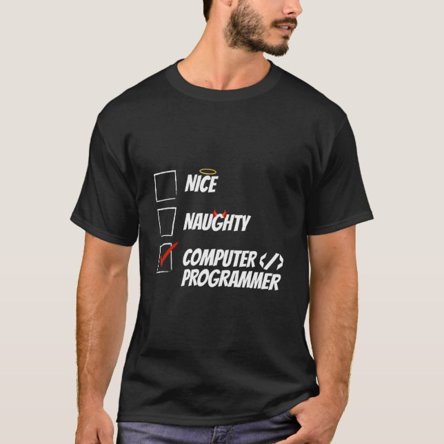Camiseta Programador travieso ingeniero de software codific (Anverso)