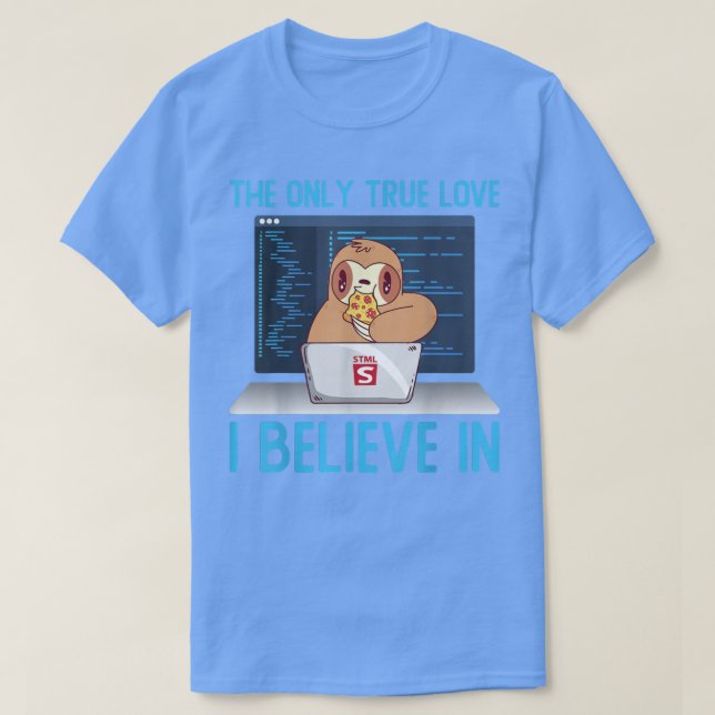 Camiseta Programador Web Software Developer Pizza Lover Slo (Diseño del anverso)