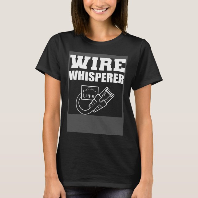 Camiseta Programador y codificador de Wire Whisperer (Anverso)