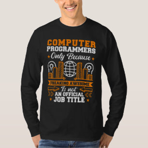 Camiseta Programadores de computadoras desconcertando incre