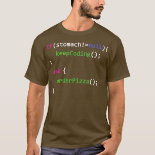 Camiseta Programadores Forma De Pedir Pizza 26684839