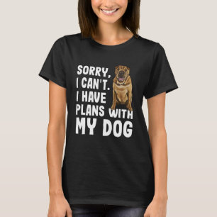 Camiseta Programas Con Mi Perro Shar Pei
