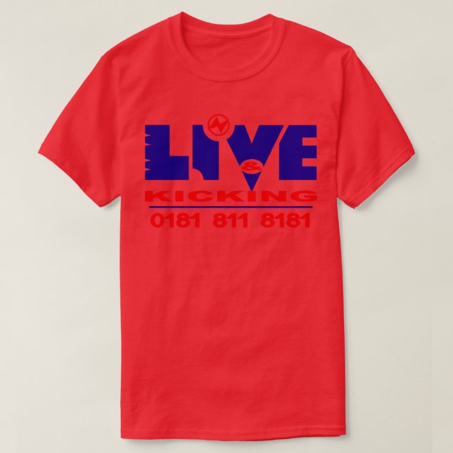 Camiseta Programas de TV británicos en vivo y en directo (Diseño del anverso)