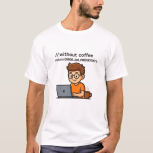 Camiseta Programmer T-Shirt – Error 404 Productivity