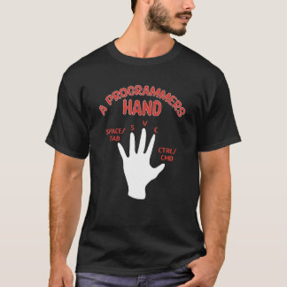 Camiseta Programmers Hand Software Developer Computer Engin