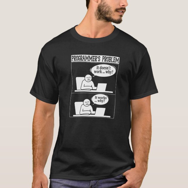 Camiseta Programmers Problem Technology Software Script Htm (Anverso)
