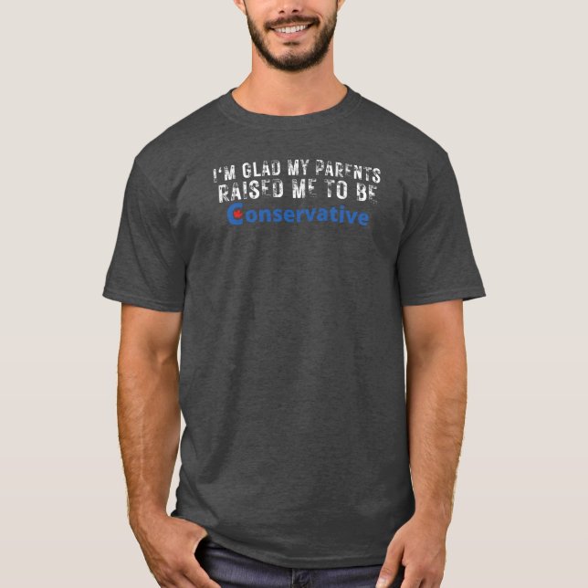 Camiseta Progresista conservador | Humor político canadiens (Anverso)