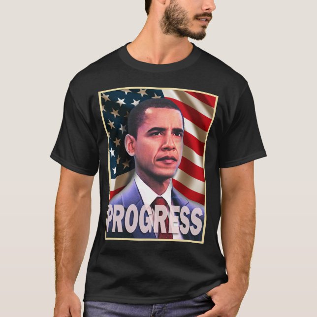 Camiseta Progreso 2008 de Barack Obama (Anverso)