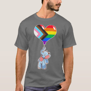 Camiseta Progreso arcoiris Identidad sexual elefante no bin