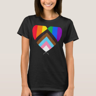 Camiseta Progreso Bandera Primo Inclusividad Cardíaca Apoyo