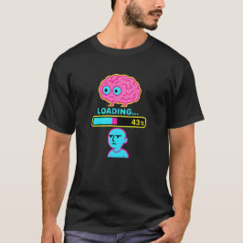 Camiseta Progreso de carga del cerebro divertido